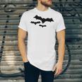 Halloween Scary Vampire Bats Pattern Unisex Jersey Short Sleeve Crewneck Tshirt