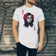 Halloween Sugar Skull With Red Floral Halloween Gift By Mesa Cute Unisex Jersey Short Sleeve Crewneck Tshirt