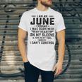 I Am An June Woman I Was Born With My Heart On My Sleeve V2 Unisex Jersey Short Sleeve Crewneck Tshirt