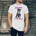 Miniature Schnauzer At Home Love Consultant Multi Tasking Dog Unisex Jersey Short Sleeve Crewneck Tshirt