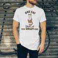 One Cat Short Of Crazy Unisex Jersey Short Sleeve Crewneck Tshirt