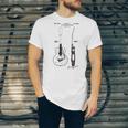 Patent Drawing Old Acoustic Guitar Unisex Jersey Short Sleeve Crewneck Tshirt