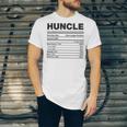 Premium Huncle Like A Regular Uncle But Way More Good Looking Nutrition Chart Unisex Jersey Short Sleeve Crewneck Tshirt