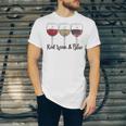 Red Wine & Blue 4Th Of July Wine Red White Blue Wine Glasses V2 Jersey T-Shirt