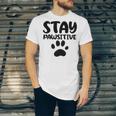 Stay Pawsitive 96 Trending Shirt Unisex Jersey Short Sleeve Crewneck Tshirt