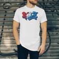 Vintage Usa Independence Day 4Th Of July Summer Typography Jersey T-Shirt