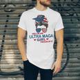 Yes Im An Ultra Maga Girl Proud Of It Usa Flag Messy Unisex Jersey Short Sleeve Crewneck Tshirt