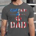Funny Captain Dad Boat Owner American Flag 4Th Of July Unisex Jersey Short Sleeve Crewneck Tshirt