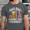 Mens Dad Bod Drinking Team Member American Flag 4Th Of July Beer Unisex Jersey Short Sleeve Crewneck Tshirt