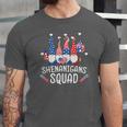 Shenanigans Squad 4Th Of July Gnomes Usa Independence Day Jersey T-Shirt
