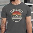 Vintage Retro Take A Hike Hiker Outdoors Camping Jersey T-Shirt