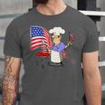 Womens Funny Patriotic All American Dad 4Th Of July Flag Bbq Men Unisex Jersey Short Sleeve Crewneck Tshirt