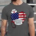 Womens Respiratory Therapist Love America 4Th Of July For Nurse Dad Unisex Jersey Short Sleeve Crewneck Tshirt