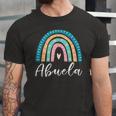 Abuela Rainbow For Matching Birthday Jersey T-Shirt