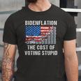 American Flag With Inflation Graph Biden Flation Jersey T-Shirt