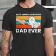 Best American Eskimo Dad Ever Funny American Eskimo Dad Unisex Jersey Short Sleeve Crewneck Tshirt