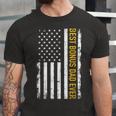 Best Bonus Dad Ever With Us American Flag Unisex Jersey Short Sleeve Crewneck Tshirt