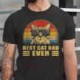 Best Cat Dad Ever Bump Fit Fathers Day Daddy For Jersey T-Shirt