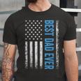 Best Dad Ever Us American Flag For Fathers Day Jersey T-Shirt