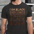 I Am Black Every Month Juneteenth Blackity Jersey T-Shirt