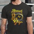 Blessed To Be Called Gaga Sunflower Lovers Grandma Jersey T-Shirt