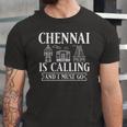 Chennai India City Skyline Map Travel Jersey T-Shirt