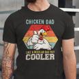 Chicken Chicken Chicken Dad Like A Regular Dad Farmer Poultry Father Day V4 Unisex Jersey Short Sleeve Crewneck Tshirt