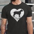 Distressed Cane Corso Heart Dog Owner Graphic Jersey T-Shirt