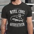 Fishing Reel Cool Godfather Unisex Jersey Short Sleeve Crewneck Tshirt