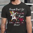 Friends Dont Let Friends Fight Brain Aneurysm Alone Unicorn Burgundy Ribbon Brain Aneurysm Bpd Brain Aneurysm V2 Unisex Jersey Short Sleeve Crewneck Tshirt