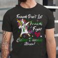 Friends Dont Let Friends Fight Celiac Disease Alone Unicorn Green Ribbon Celiac Disease Celiac Disease Awareness Unisex Jersey Short Sleeve Crewneck Tshirt