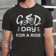 Funny Good Day For A Ride Funny Bicycle I Ride Fun Hobby Race Quote Unisex Jersey Short Sleeve Crewneck Tshirt