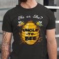 Gender Reveal He Or She Uncle To Bee Unisex Jersey Short Sleeve Crewneck Tshirt