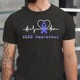 Gerd Awareness Heartbeat Periwinkle Blue Ribbon Gastroesophageal Reflux Disease Gerd Awareness Unisex Jersey Short Sleeve Crewneck Tshirt