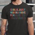 Girls Just Want To Have Fundamental Human Rights Feminist V2 Jersey T-Shirt