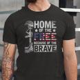 Home Of The Free Because Of The Brave Proud Veteran Soldier Jersey T-Shirt