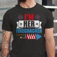 Im Her Firecracker 4Th Of July Matching Couple For Her Unisex Jersey Short Sleeve Crewneck Tshirt