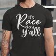 Its Race Day Yall Car Racing Funny Race Day Unisex Jersey Short Sleeve Crewneck Tshirt