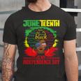 Juneteenth Is My Independence Day African Flag Black History Unisex Jersey Short Sleeve Crewneck Tshirt