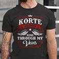 Korte Name Shirt Korte Family Name V2 Unisex Jersey Short Sleeve Crewneck Tshirt