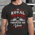 Koval Name Shirt Koval Family Name Unisex Jersey Short Sleeve Crewneck Tshirt