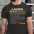 Laurie Name Gift Laurie Facts Unisex Jersey Short Sleeve Crewneck Tshirt