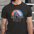 Lgbtq Free Mom Hugs Gay Pride Lgbt Ally Rainbow Jersey T-Shirt