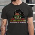 Locd Hair Girl 4Th July Remembering My Ancestors Juneteenth Jersey T-Shirt