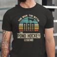 Man Myth Legend Dad Pond Hockey Player Jersey T-Shirt