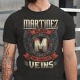 Martinez Blood Run Through My Veins Name Unisex Jersey Short Sleeve Crewneck Tshirt