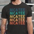 Mcatee Name Shirt Mcatee Family Name Unisex Jersey Short Sleeve Crewneck Tshirt