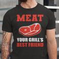 Meat Your Grill’S Best Friend Butcher Chef Cook Bbq Unisex Jersey Short Sleeve Crewneck Tshirt