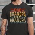 Mens Fathers Day From Grandkids Dad Grandpa Great Grandpa Unisex Jersey Short Sleeve Crewneck Tshirt