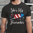 Mens Shes My Firecracker Funny 4Th Of July For Men Unisex Jersey Short Sleeve Crewneck Tshirt